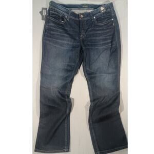 Silver Jeans Suki Curvy Mid Rise Slim Boot Dark Wash Women’s Jeans 18W/31 NWT